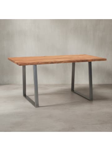 KADIMA DESIGN Schreibtisch Massivholz Baumkante, Home Office, Handarbeit