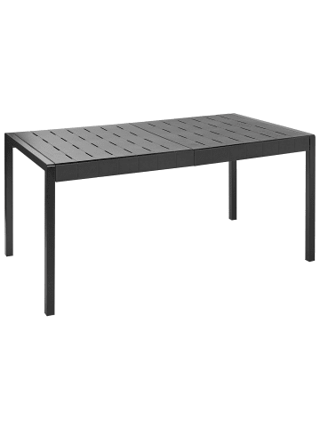 Beliani Esstisch BARTICA in Schwarz - (W) 84 x (H) 76 x (L) 154 cm