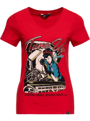 Queen Kerosin Shirt "T Shirt - Tune Up" in Rot