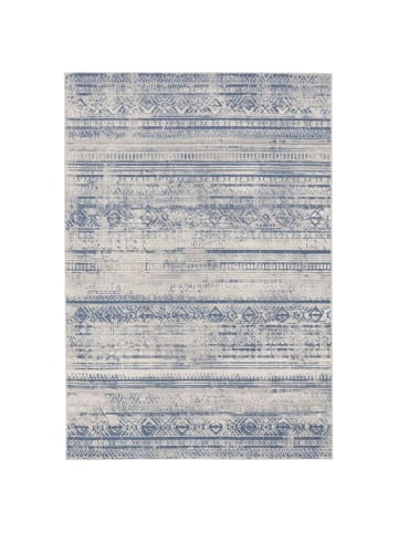 Pergamon Designer Teppich Tawira Vintage in Blau