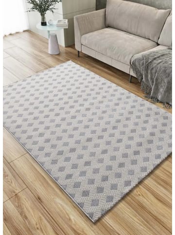 Atticgo Kurzflor-Teppich BARESA in silber