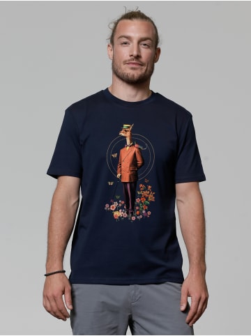wat? Apparel T-Shirt Fancy Llama in Dunkelblau