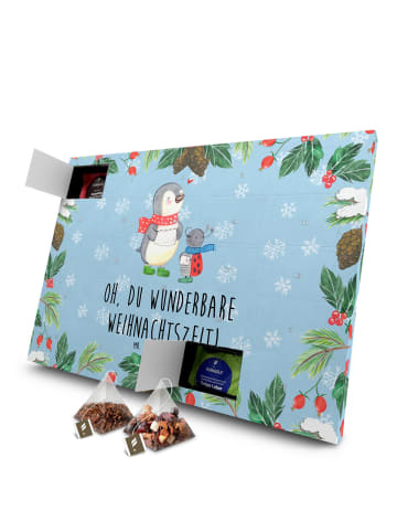 Mr. & Mrs. Panda Tee Adventskalender Smörle Winterzeit mit Spruch in Eisblau