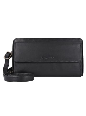 Esquire Peru Handytasche Leder 19 cm schwarz