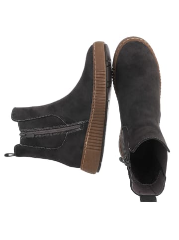 Ital-Design Stiefelette in Grau