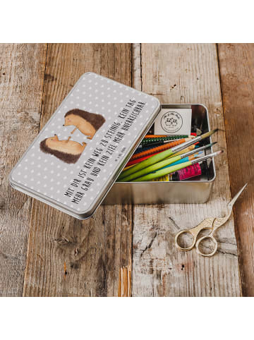 Mr. & Mrs. Panda Kaffeedose Igel Liebe mit Spruch in Grau Pastell