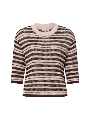 OPUS Kurzarm-Strickpullover Punny in rosa - 0002