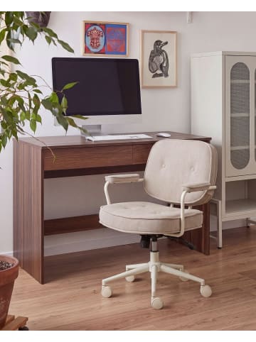 Beliani Bürostuhl PARAMUS in Beige - (W) 60 x (H) 81 x (L) 65 cm