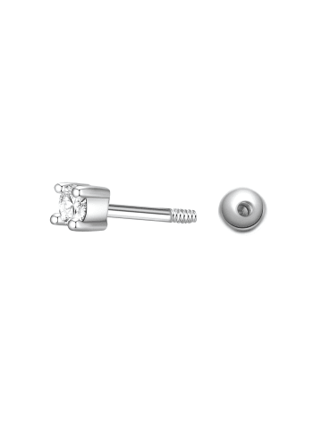 Glanzstücke München Piercing aus Sterling Silber mit Zirkonia in silber