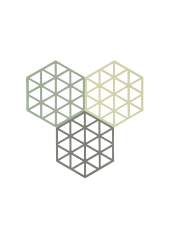 Zone Denmark Untersetzer Triangles in Rosemary/Matcha/Olive Taupe