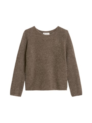Marc O'Polo Bouclé-Pullover regular in shaded brown melange