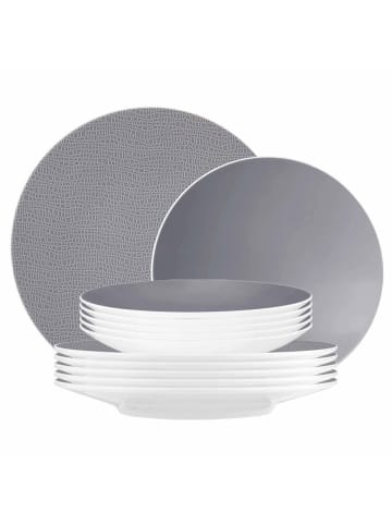 Seltmann Weiden 12er Set Tafelservice Life Fashion in Elegant Grey