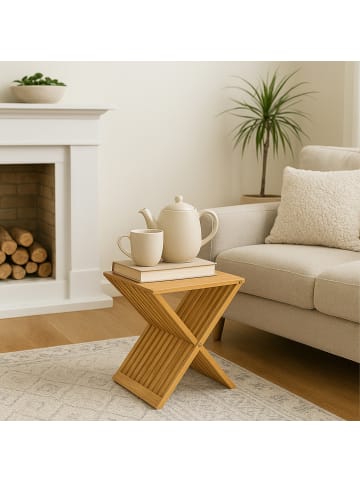 relaxdays Pflanzenhocker in Natur - (B)40 x (H)44 x (T)33 cm