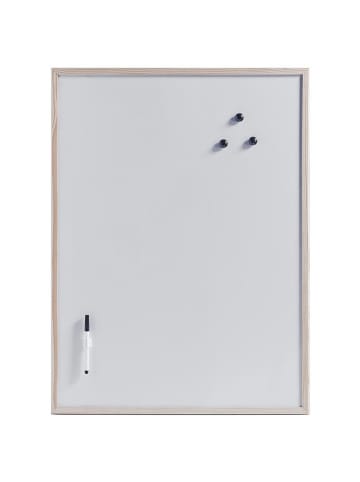 Zeller Magnettafel MEMO + Marker und 3 Magnete in Weiß, (B) 60 x (H) 80 cm