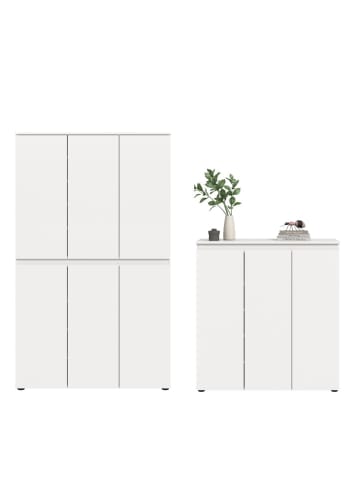 ebuy24 Schlafzimmer-Set Scarpa (2-teilig) Weiß 235 x 37 cm
