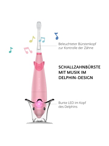 Ailoria BUBBLE BRUSH Kinder-Schallzahnbürste in rosa
