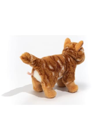 Teddy Hermann Kuscheltier Katze stehend, rot getigert, 20 cm, ab 0 Jahre