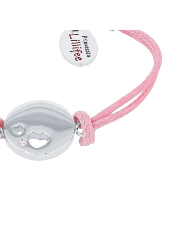 Prinzessin Lillifee Armband Edelstahl, Textil in Rosa