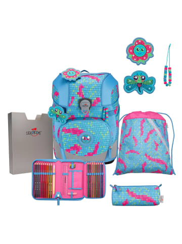 DerDieDas ErgoFlex Tiny Schulranzen-Set 6-teilig in Happy Pixel