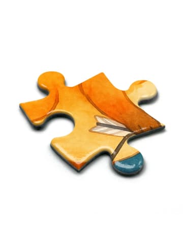 Mr. & Mrs. Panda Puzzlespiel Schütze Astrologie Design mit Spruch in Weiß