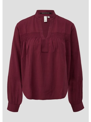 QS Bluse in 3900_bordeaux