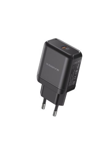 COFI 1453 25W PD Fast Charge Typ-C Schnell-Ladegerät Netzladegerät in Schwarz