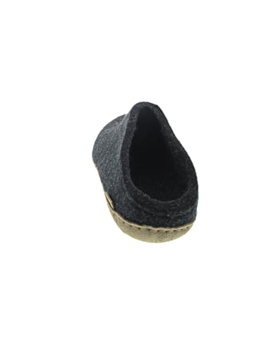 glerups Open Heel Hausschuh Grau