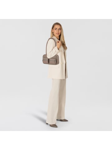 Liebeskind Berlin Jil Schultertasche Leder 26 cm neutral grey