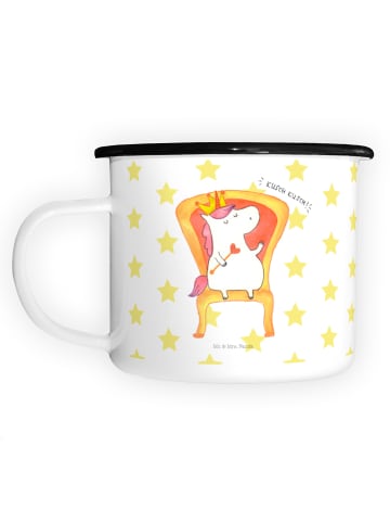 Mr. & Mrs. Panda Emaille Becher Einhorn Prinzessin ohne Spruch in Weiß