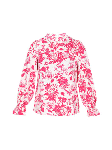 Usha Women Blouse in pink white