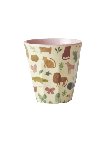 Rice Melaminbecher Sweet Jungle Print in pink