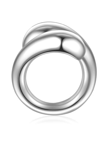 Yokoamii Ring aus Metall-Legierung in silber