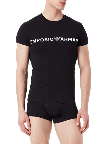 Emporio Armani Emporio Armani Pyjama Shortsleeve und Boxershort in schwarz