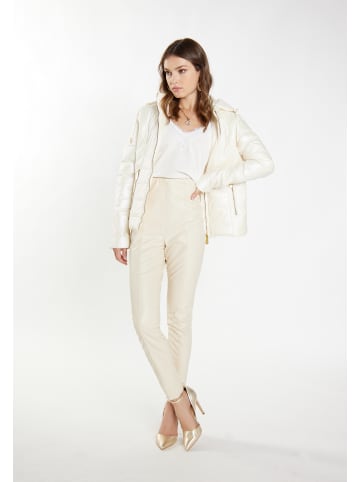 faina Damen Leichte Steppjacke in Wollweiss