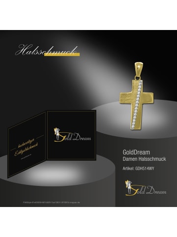 GoldDream Anhänger Gold 333 Gelbgold - 8 Karat Kreuz Kettenanhänger