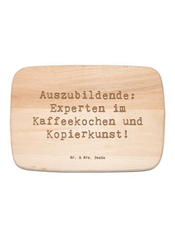 Mr. & Mrs. Panda Frühstücksbrettchen Spruch Auszubildende Kaffee... in Transparent