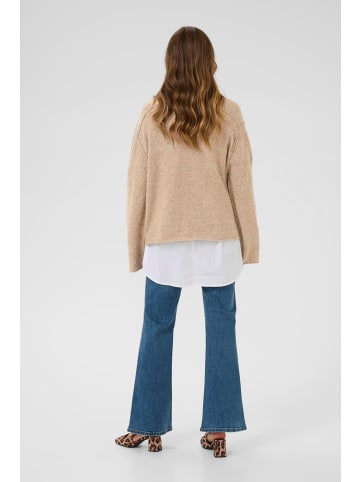 CULTURE Strickpullover CUcalay Loose fit in Tannin Melange