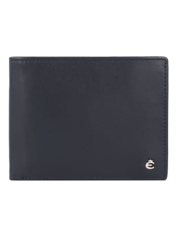 Esquire Harry Geldbörse Leder 12 cm in blau