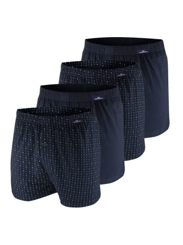 Götzburg Boxershorts 4er Pack in Navy / Gemustert