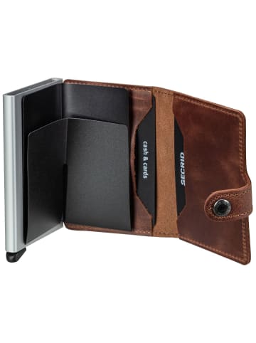 Secrid Geldbörse Miniwallet Vintage in Brown