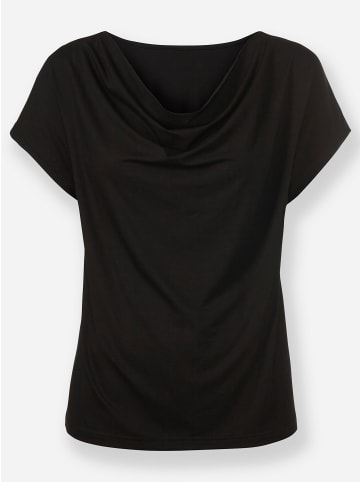 Heine Wasserfallshirt in schwarz