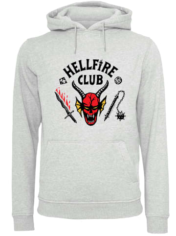 F4NT4STIC Hoodie Stranger Things Hellfire Club Netflix TV Series in grau meliert