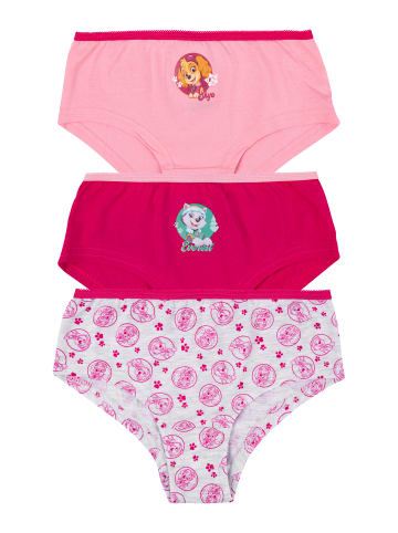 Paw Patrol 3er Pack Paw Patrol Panty Unterhose Slip Unterwäsche in rosa