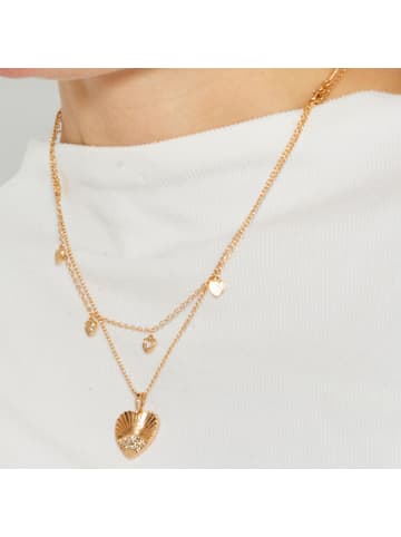 Luxenter Halskette Emmu mit 18 Karat Gelbgold-Finish – EMU