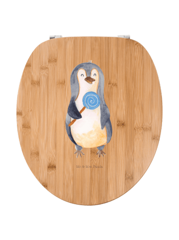 Mr. & Mrs. Panda Toilettensitz Pinguin Lolli ohne Spruch in Braun