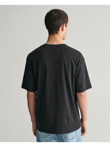 Gant Washed Graphic T-Shirt in Schwarz