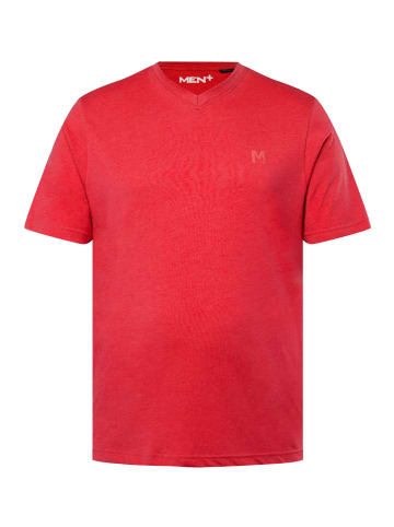 Men Plus Kurzarm T-Shirt in rot