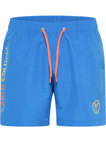 Carlo Colucci Badeshorts De Creszenzo in Blau