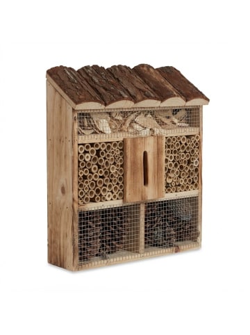 Insektenhotel in Natur - (B)30,5 x (H)31 x(T)9,5 cm