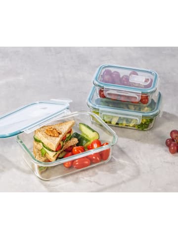 Gourmet Maxx Glas-Frischhaltedosen Klick-it 6-tlg. grün mit Mikrowellenventil grün
